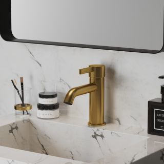 Смеситель для раковины Paini Brera 74PJ205O матовое золото